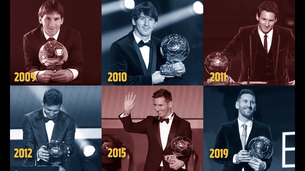 Relive Leo Messi's six Ballon d'Or triumphs