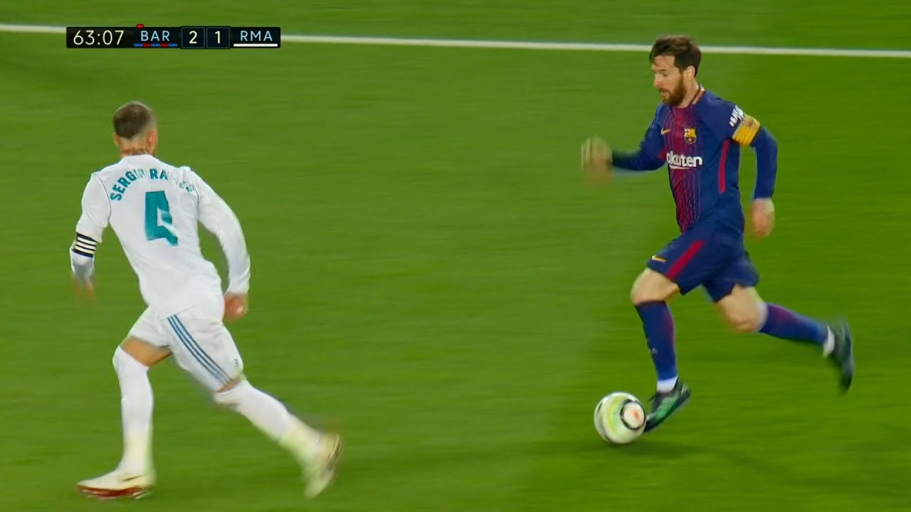 Lionel Messi vs Real Madrid (Home) 2017-18 English