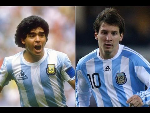 Lionel Messi vs Diego Maradona ● Similar Goals Compilation ●