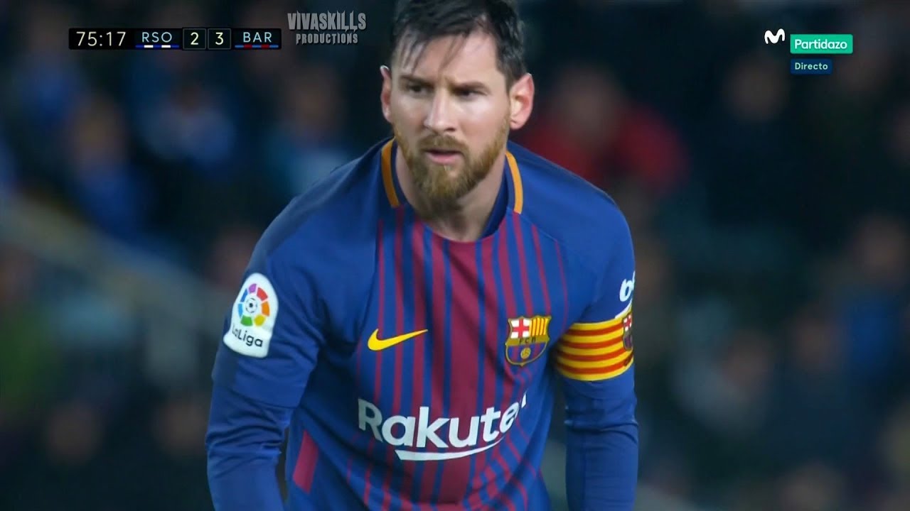 Lionel Messi backheel pass vs Sociedad HD
