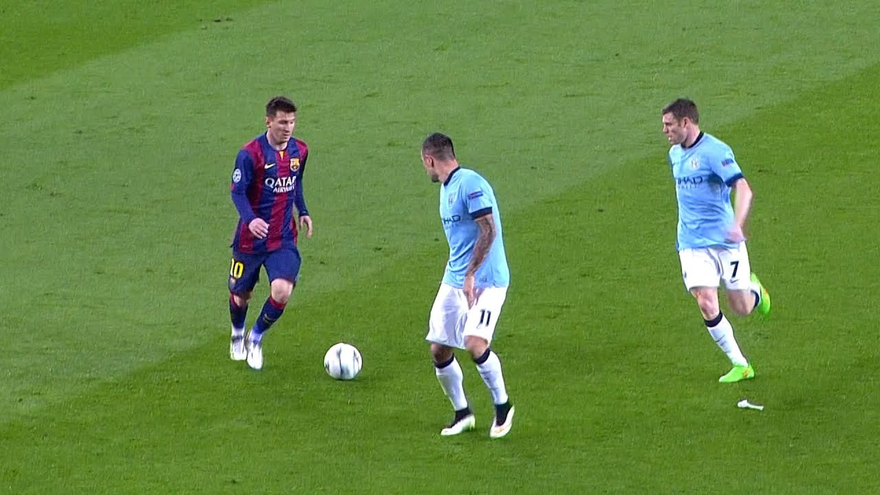 Lionel Messi vs Manchester City (UCL) (Home) 2014-15 English