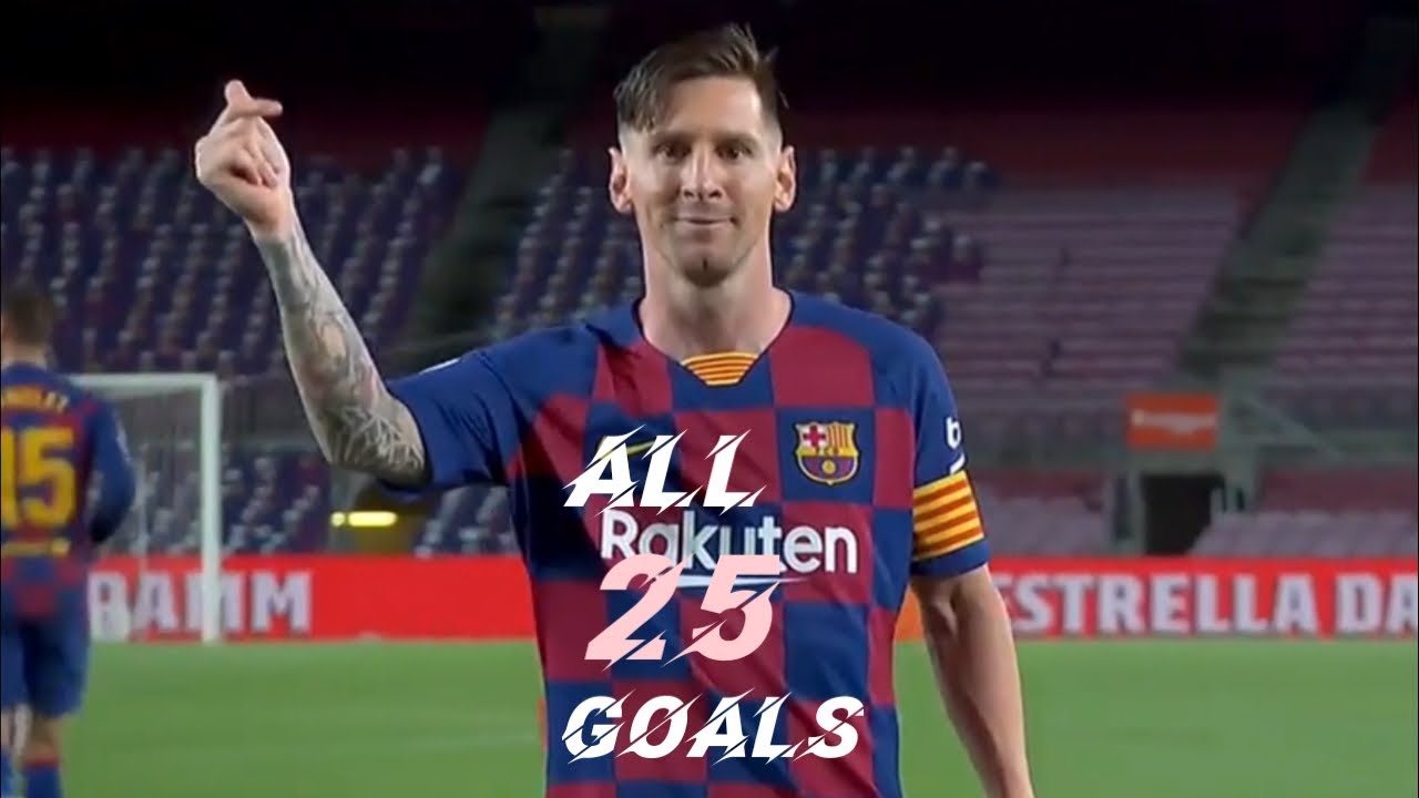 Lionel Messi - ALL 25 La Liga Goals This Season 2019/20.