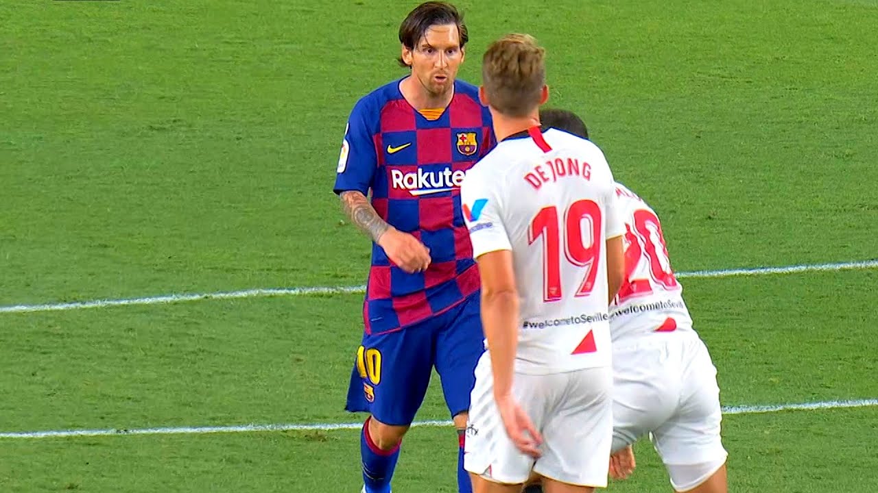 Lionel Messi lost his control for a moment
