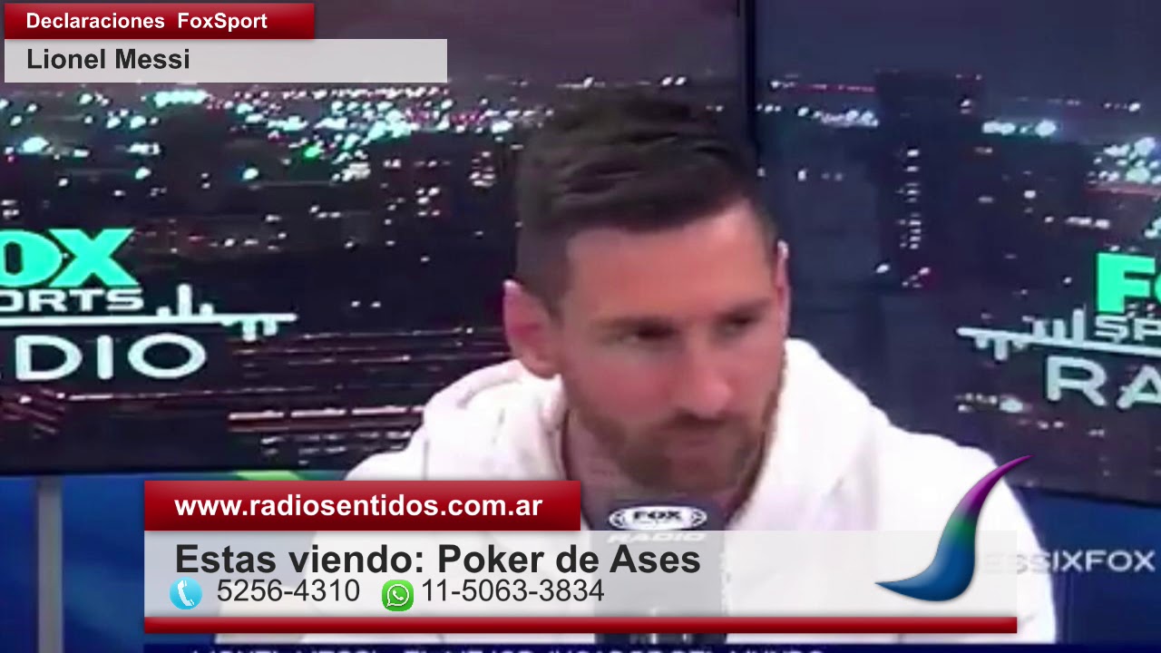 Lionel Messi entrevista en Fox Sports Radio   31 de mayo