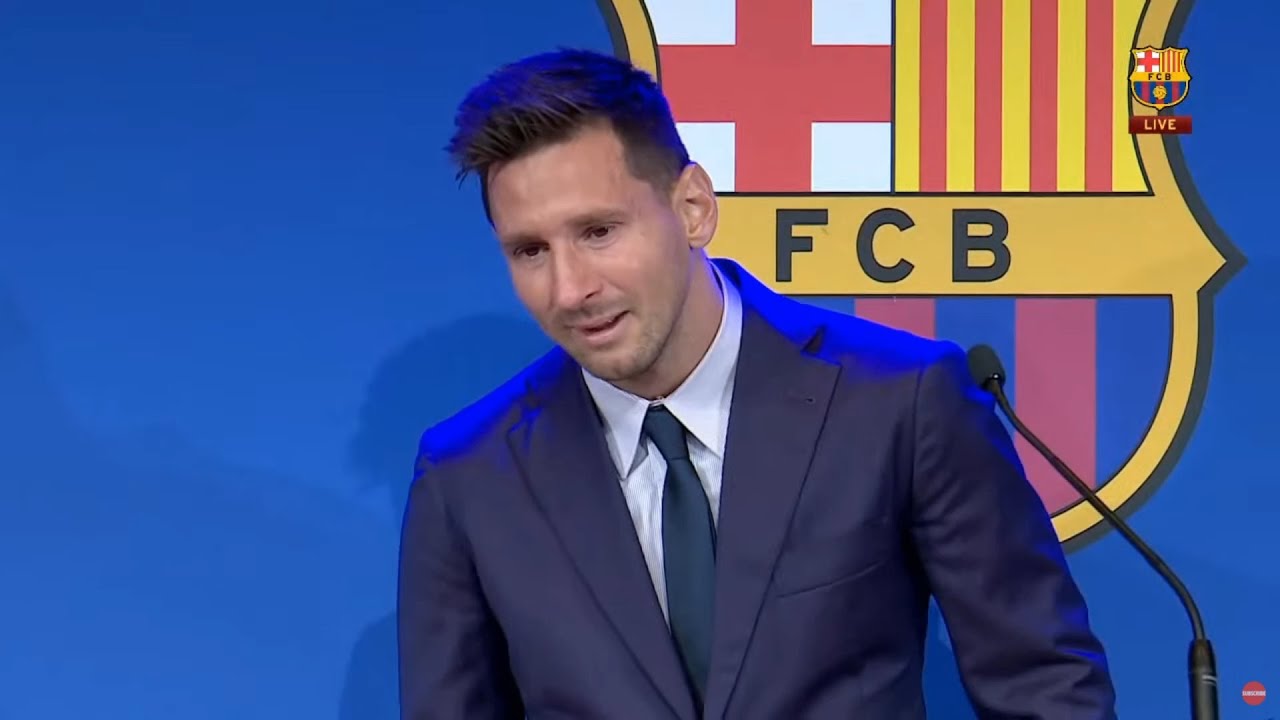 Lionel Messi Emotional Farewell To Barcelona