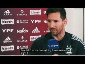 Messi Full Interview At TycSports With "English