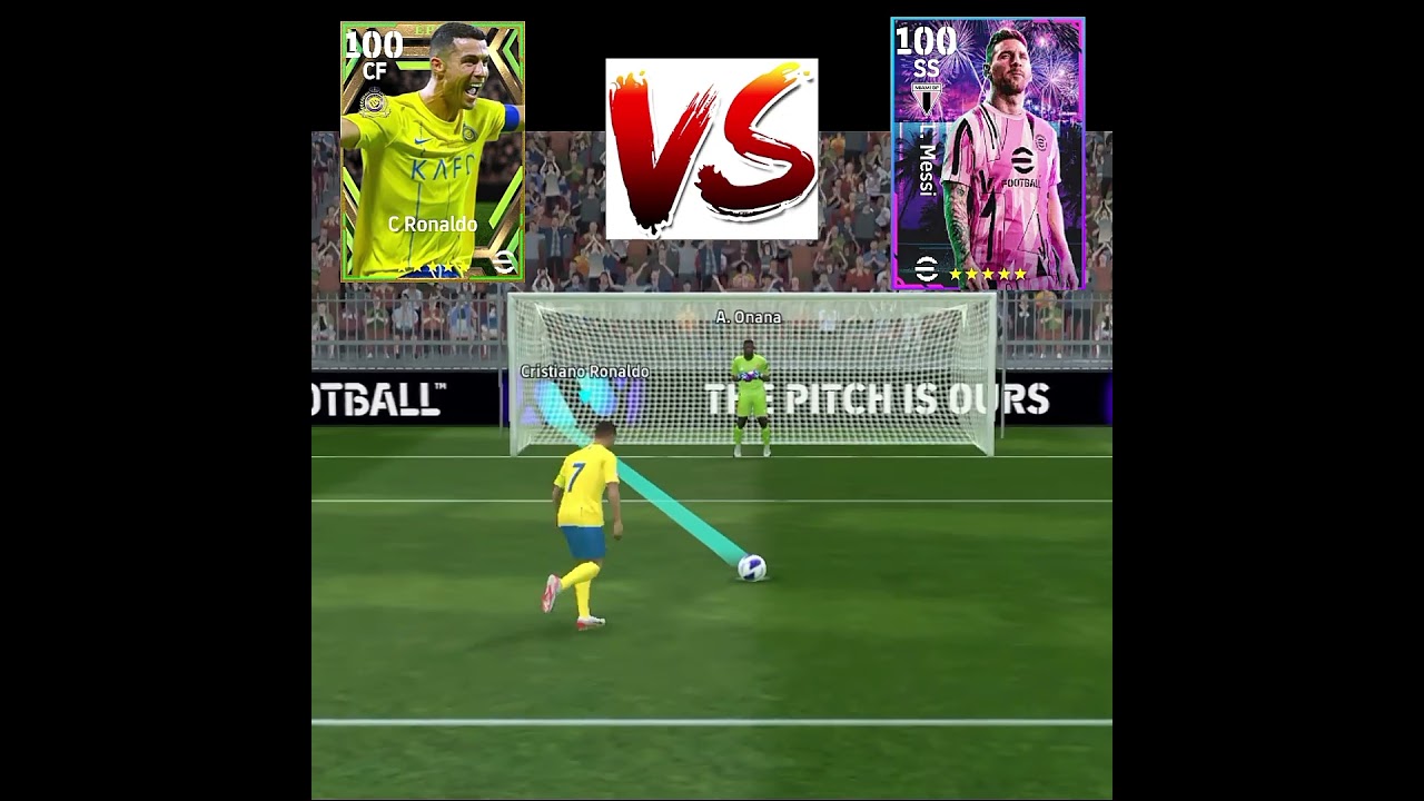 C.ronaldo Vs Leo Messi  Palenty Kick Challenge #shorts