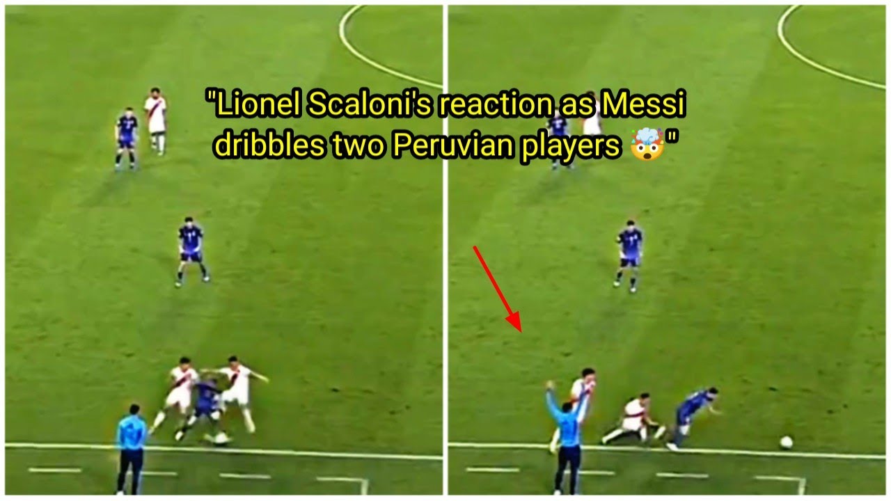 The way Leo Messi dribbles the ball like he's 22 years old
