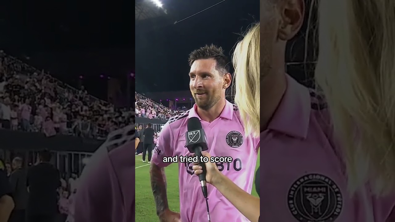 Leo Messi on his first goal for Inter Miami ð¤