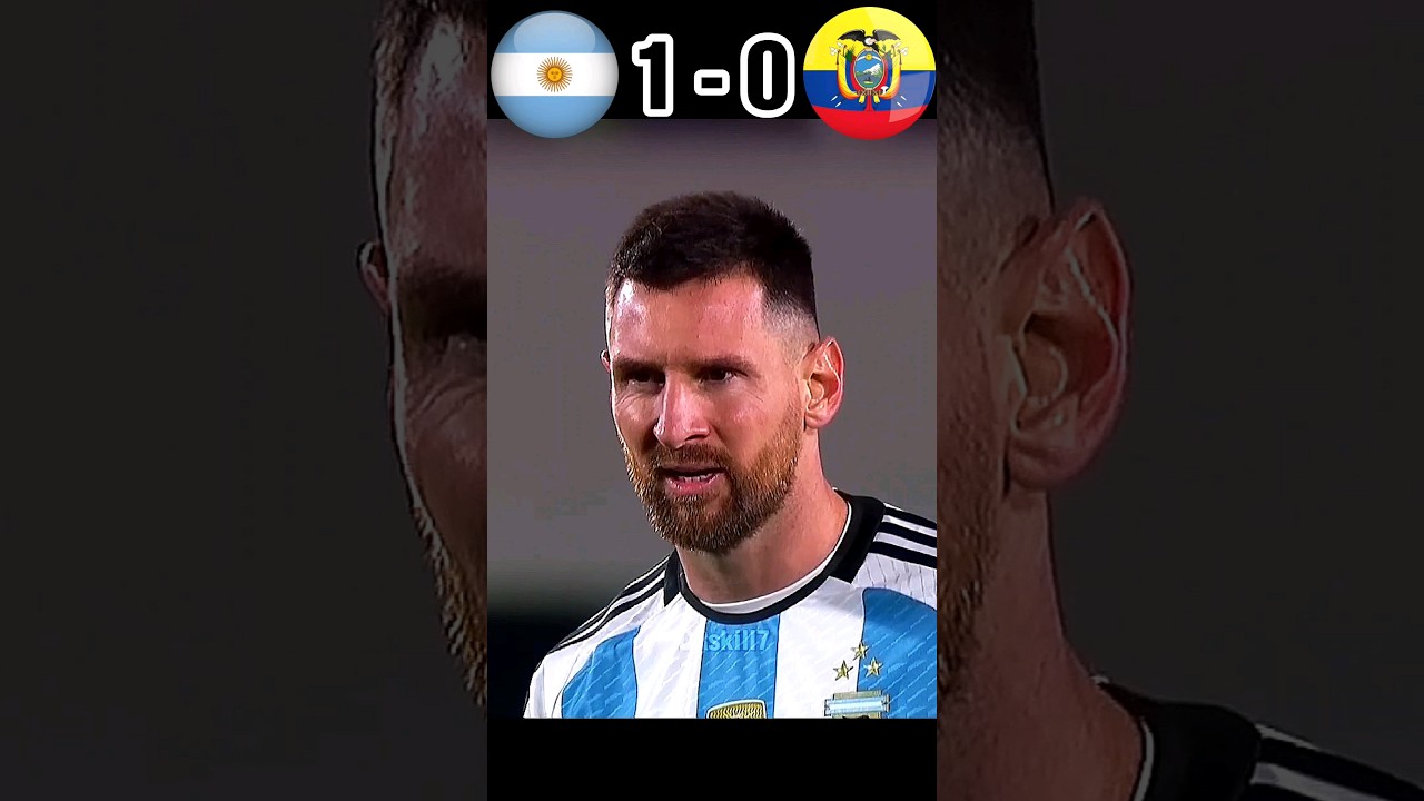 Messi Magic Free kick Argentina vs Ecuador #messi #football