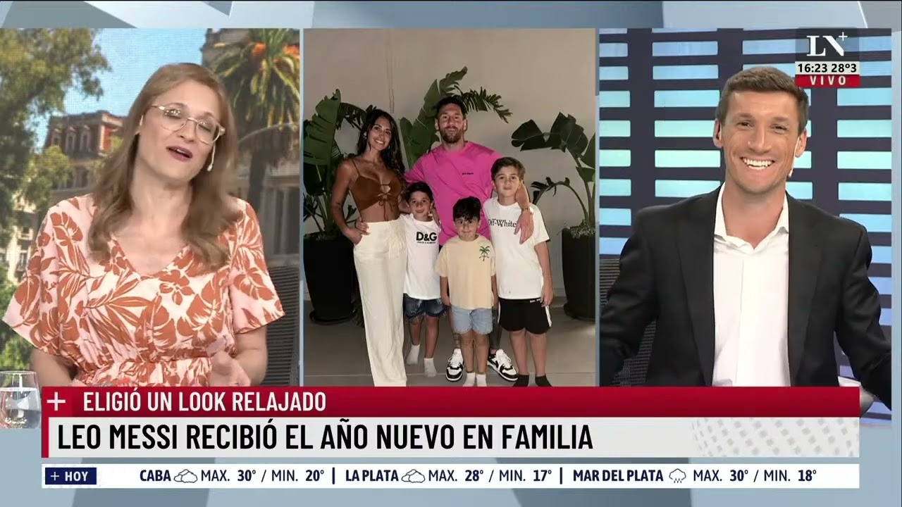 Así fue el festejo de año nuevo de Leo Messi