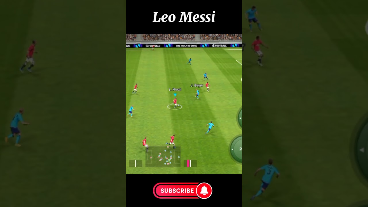 Leo Messi Best Goal in  efootball match #shorts