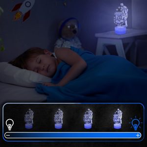 lampe de chevet, lampe de nuit tactile l. messi argentine lampe illusion led 3d, idée cadeau d'anniversaire de noël pour garçons et filles lampe de nuit pour chambre d'enfant ou d'adulte top