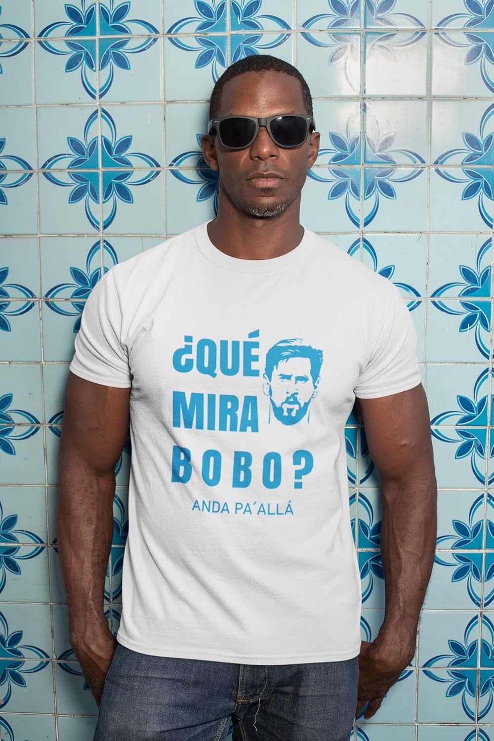 t shirt you watch bobo leo messi argentine 100% coton cadeau de noël (8 ans)
