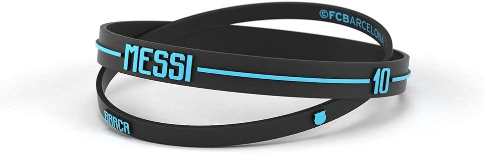 bracelet en silicone standard pour homme lionel messi football club barcelona, silicone