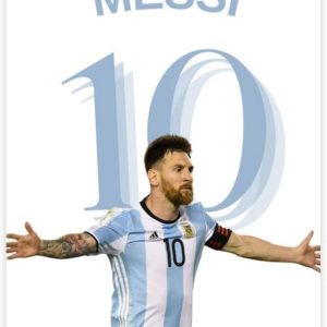 rsgfyc affiche lionel messi, impressions sur toile lionel messi, chambre, bureau, chambre, cadeau, 30x45 cm