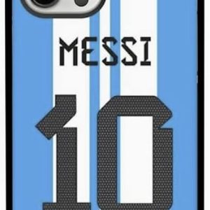 ezb lionel messi Étui iphone sur le thème | Étui de téléphone flexible absorbant les chocs | coque messi bleue et blanche (iphone 12)