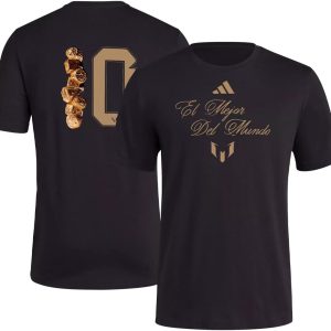 maillot de football adidas el mejor del mundo pour homme – célébrez lionel messi, 100 % coton filé à l'anneau pour un toucher doux et doux.