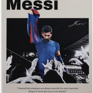 poster imprimé lionel messi de football messi barcelone, cadeau pour fan de leo messi, décoration murale pour salon, chambre à coucher, 30 x 45 cm