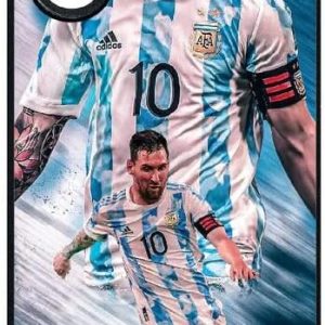 generic coque pour redmi 13c 4g lionel messi argentine silicone noir
