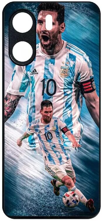 generic coque pour redmi 13c 4g lionel messi argentine silicone noir