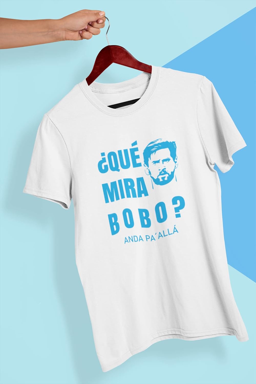 t shirt que vous regardez bobo2 leo messi argentine 100% coton. cadeau pour, xl, 40