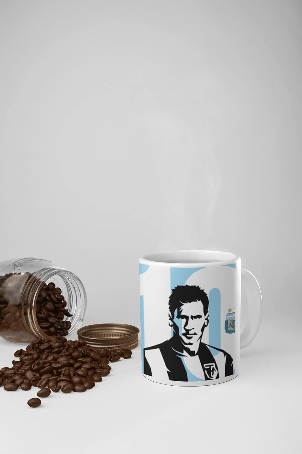 clapper mug messi que regarder bobo numéro 10