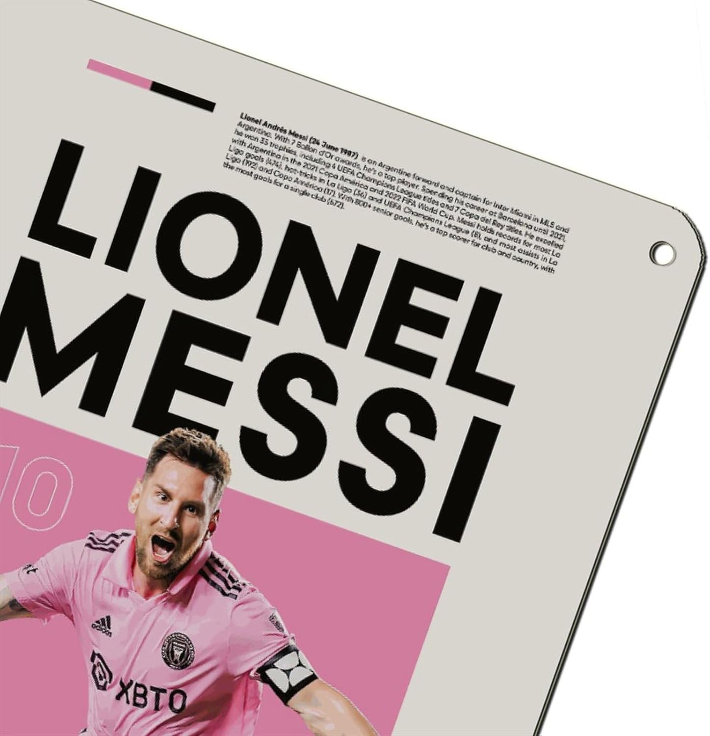 affiche 57 de lionel messi décoration murale décoration murale 20 x 30 cm
