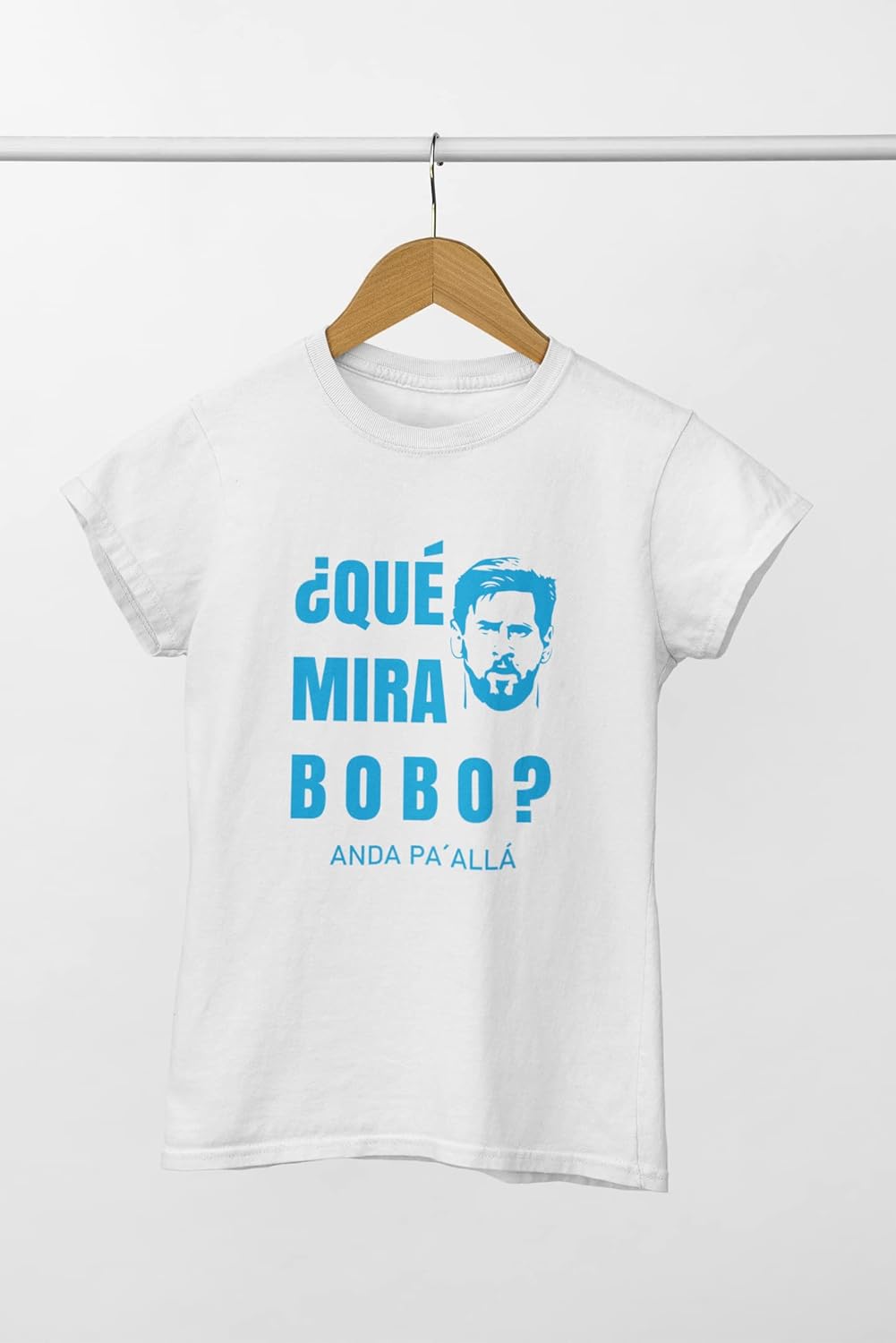 t shirt que vous regardez bobo2 leo messi argentine 100% coton. cadeau pour, xl, 40