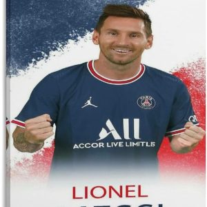 impression sur toile de joueur de football leo messi, décoration murale rétro pour la maison, la chambre à coucher, le salon, 20 x 30 cm
