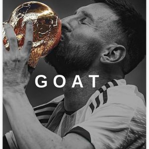 gediz lionel messi (23) poster sur toile, décoration murale pour salon, chambre à coucher, style sans cadre, 30 x 45 cm