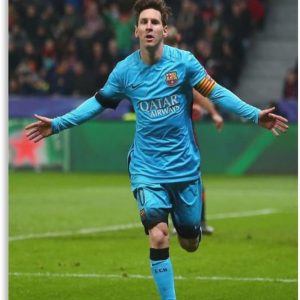 bybali lionel messi leo messi poster décoratif sur toile pour salon, chambre à coucher, 50 x 75 cm