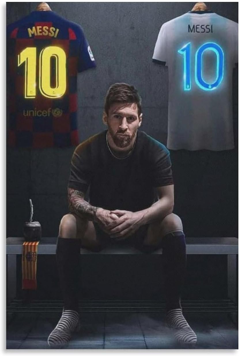 affiche imprimée lionel (61) footballeur argentin messi 40 x 60 cm