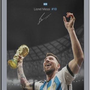 wehge lionel messi 15 affiche de superstar de football décoration murale 20x30 cm