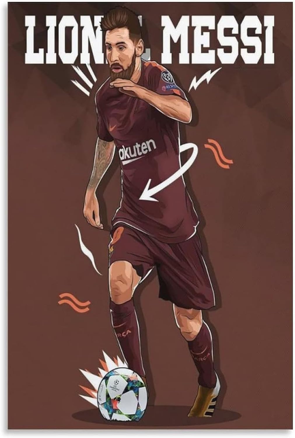puzzle 500 pièces pour adultes ballon de football leo messi (2) jeu de puzzle éducatif vintage en bois 500 pièces 500 pièces 20,4 x 15 pouces (52 x 38 cm) sans cadre