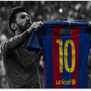 hfsjser lionel messi poster toile peinture décoration murale pour salon chambre 30 x 45 cm