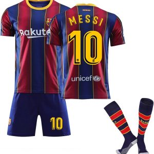 maillot de football rétro pour enfants de barcelone, maillot classique #10, ensemble barca pour enfants et adultes, chemise de football pour garçons, short avec chaussette