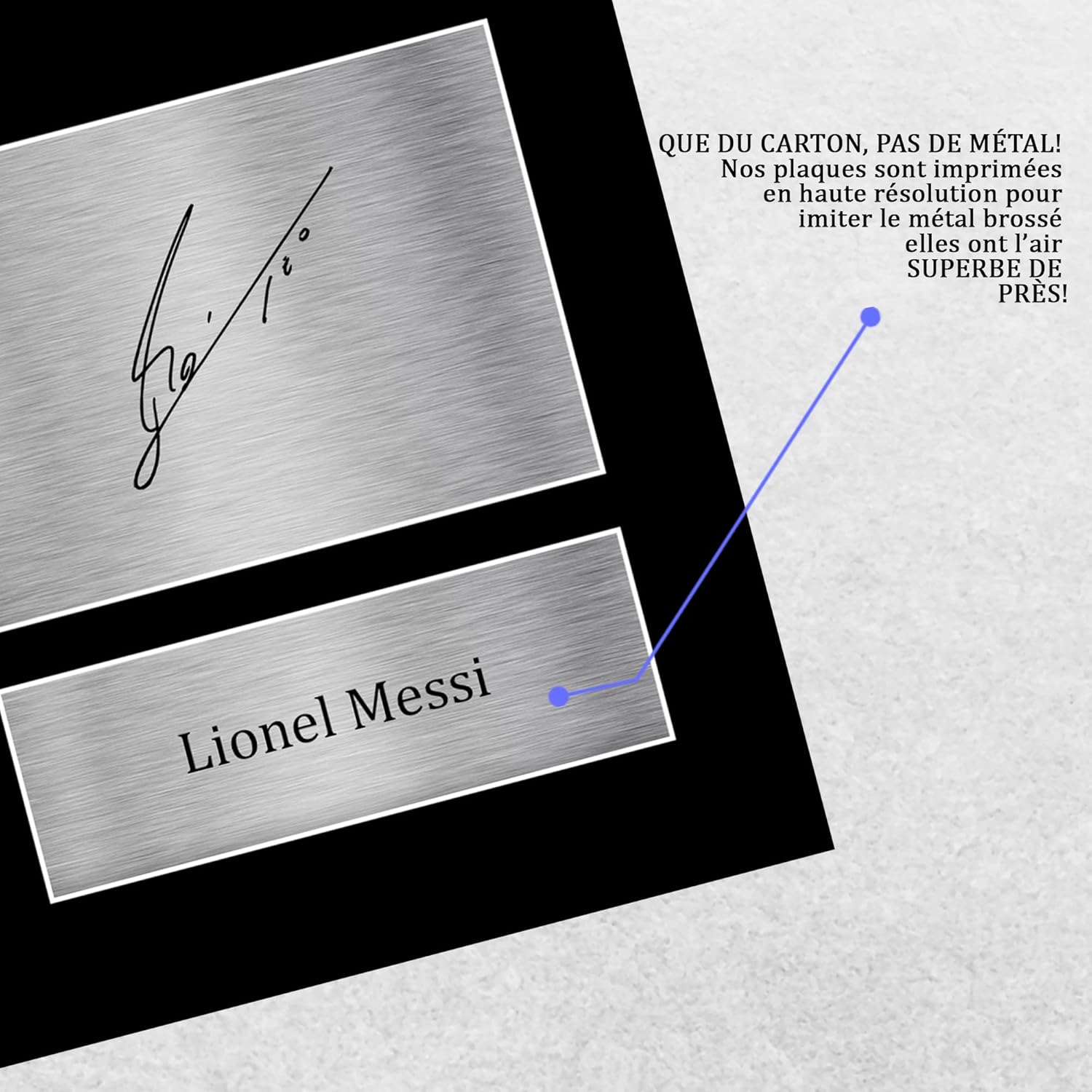 hwc trading a4 lionel messi paris saint germain psg photo dédicacée imprimée cadeaux pour les fans et supporters de football a4
