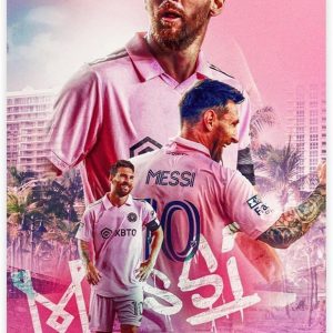 gjhtqlp poster lionel messi sur toile pour chambre à coucher, bureau, décoration, cadeau 30 x 45 cm