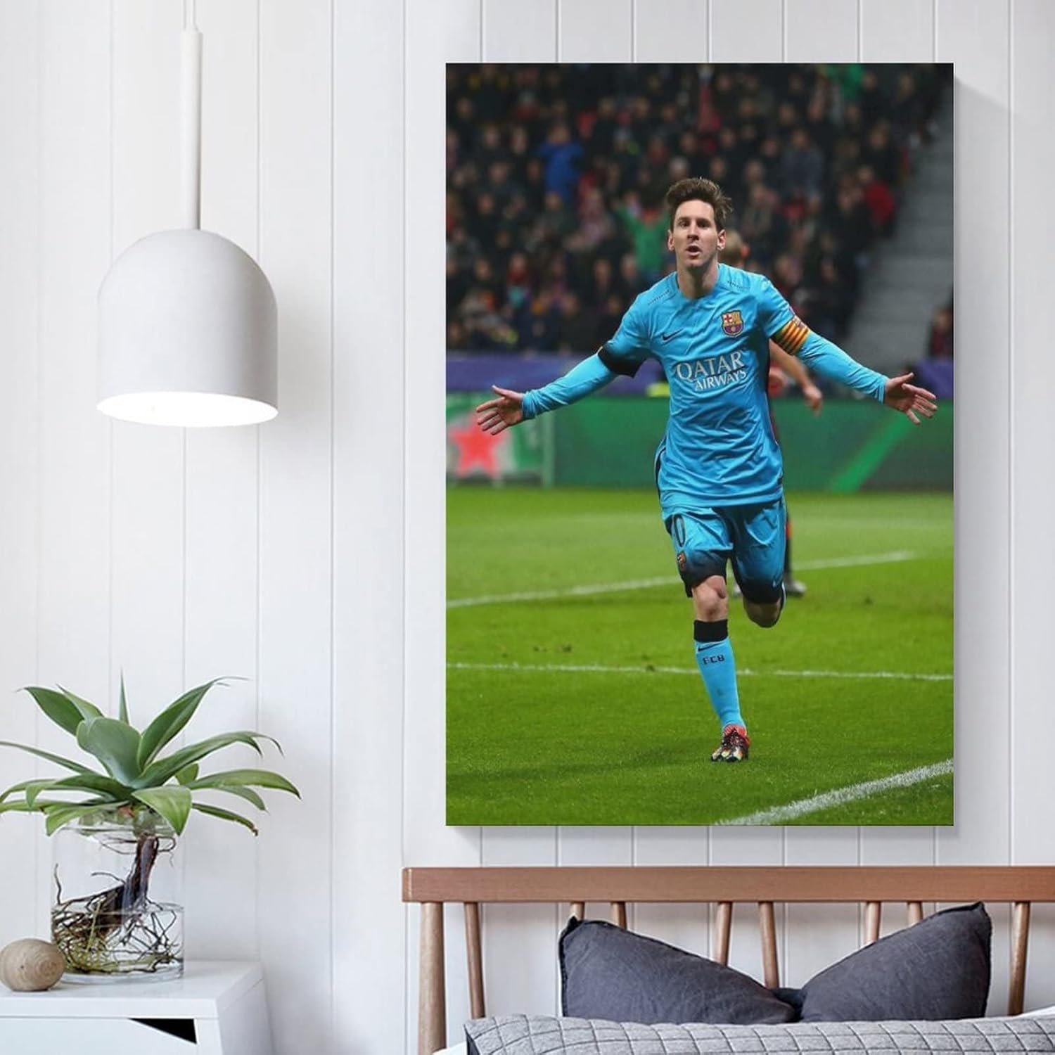 bybali lionel messi leo messi poster décoratif sur toile pour salon, chambre à coucher, 50 x 75 cm