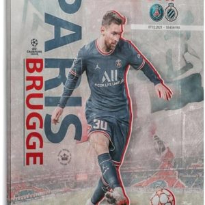 jopjdksn leo messi match day affiche murale vintage décorative sur toile pour salon, salle de classe, salle de sport 50 x 75 cm