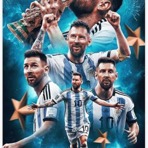 poster sur toile lionel messi pour chambre à coucher, bureau, décoration, cadeau, sans cadre, 30 x 45 cm