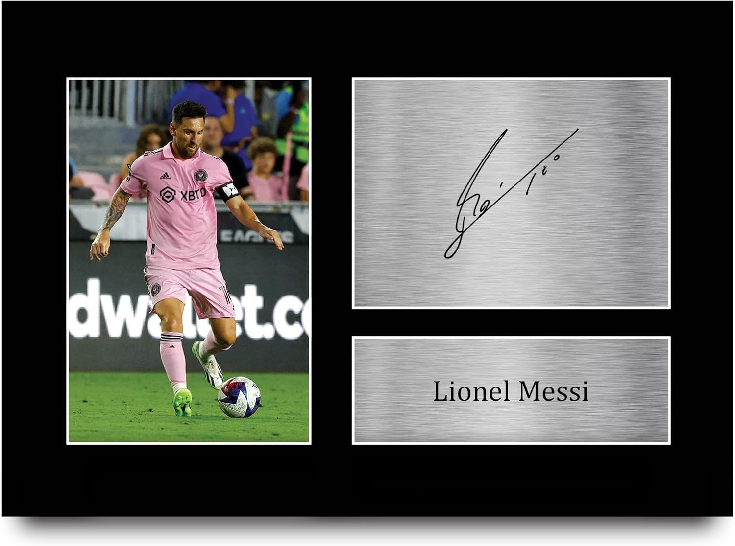 hwc trading a4 lionel messi inter miami photo autographe signée cadeaux pour les fans et supporters de football – a4