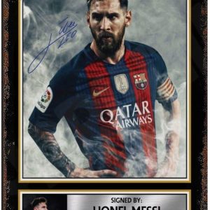 wehge lionel messi football superstar 19 affiche décoration murale 20x30 cm