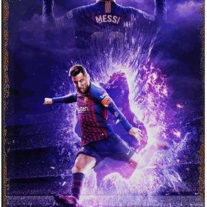 poster métal vintage lionel messi décoration murale 20 x 30 cm