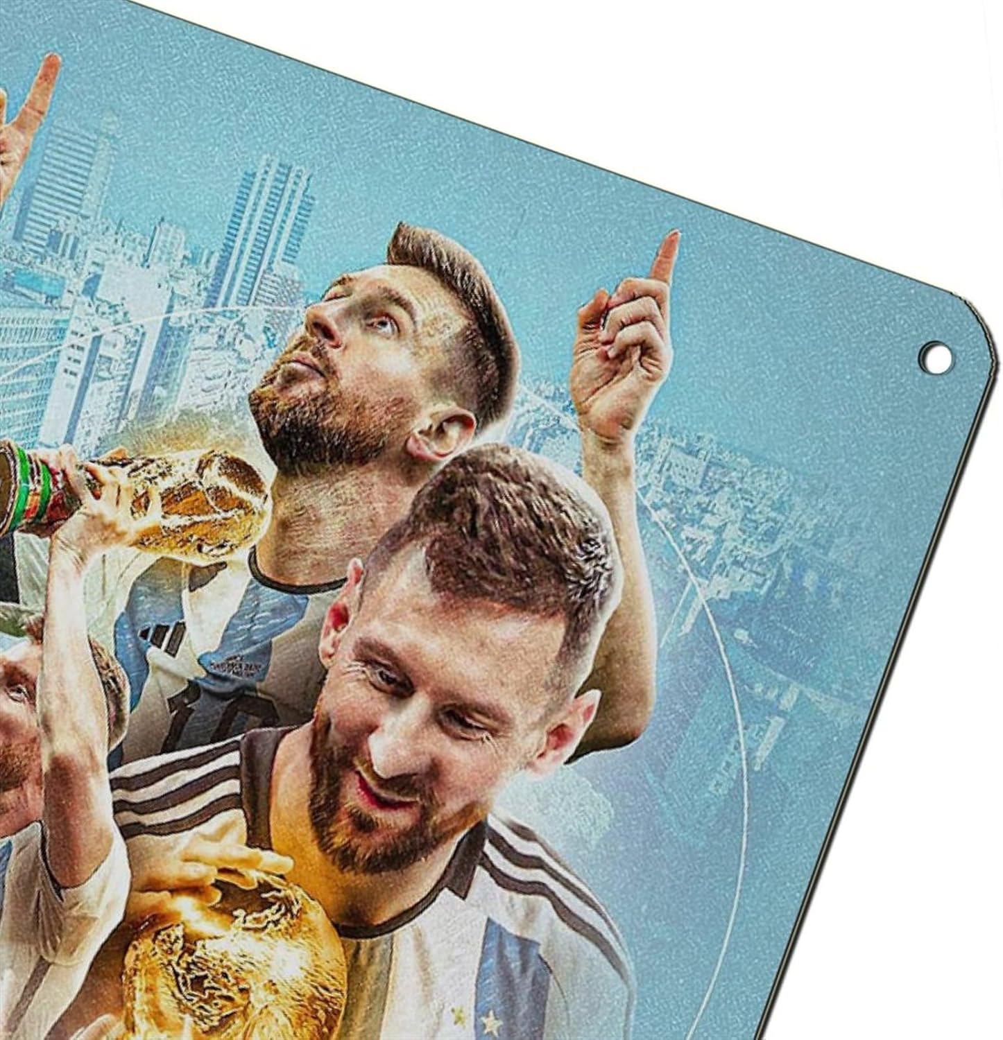 poster métal vintage lionel messi décoration murale 20 x 30 cm