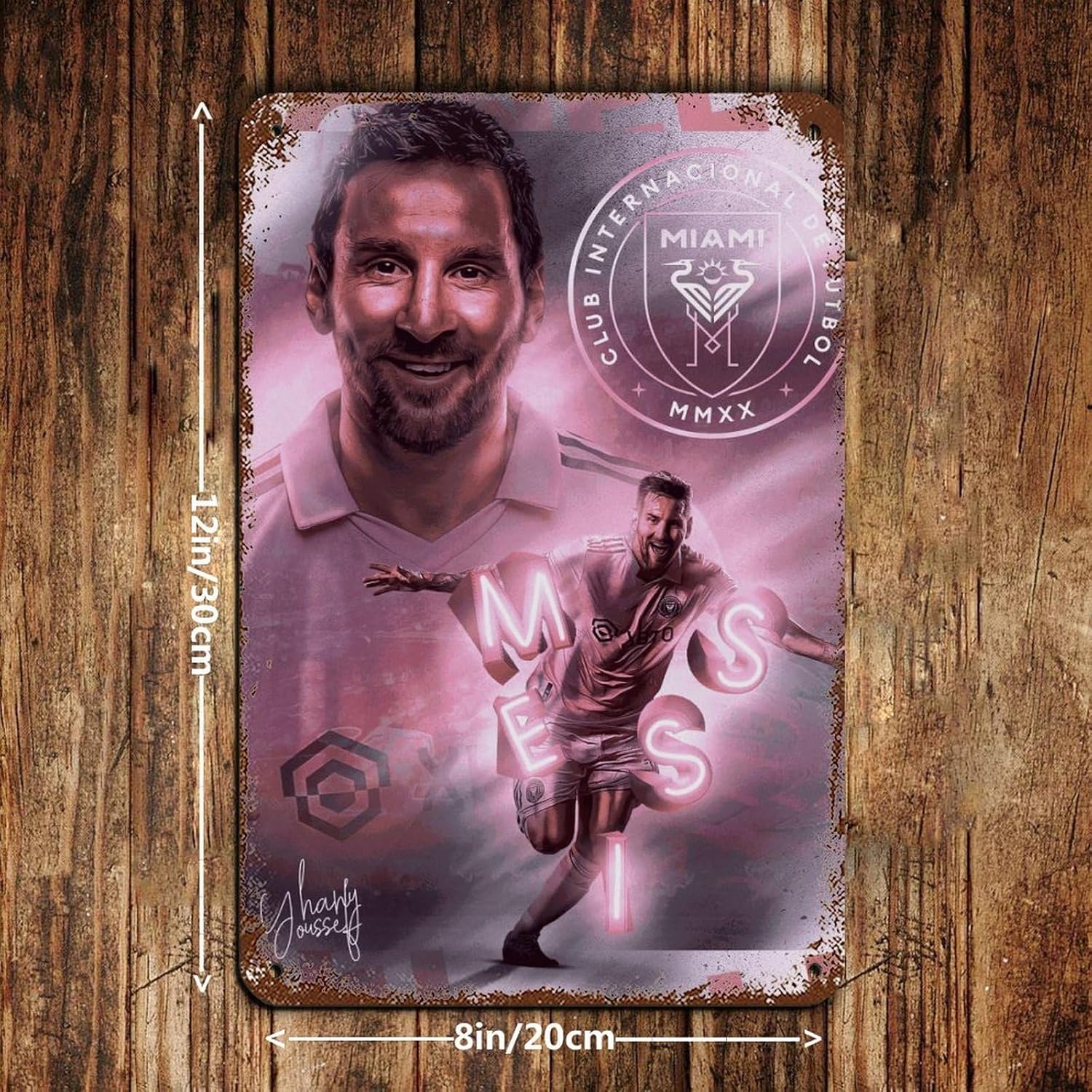 affiche 37 de lionel messi décoration murale décoration murale 20 x 30 cm