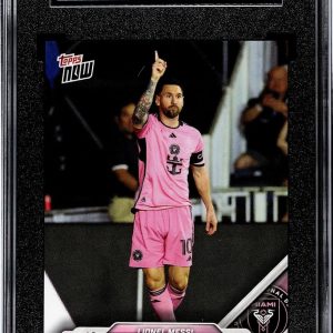 cartes à collectionner mondiales classées lionel messi 2024 topps now mls #31, inter miami, certifié sgc 10 gm, graduée, carte en édition limitée, cartes de football, cartes de football