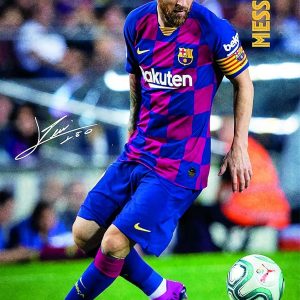 theissen fc barcelone 2019/2020 messi affiche avec cadeau sans cadre 11 x 17 pouces (28 x 43 cm) *it 00282