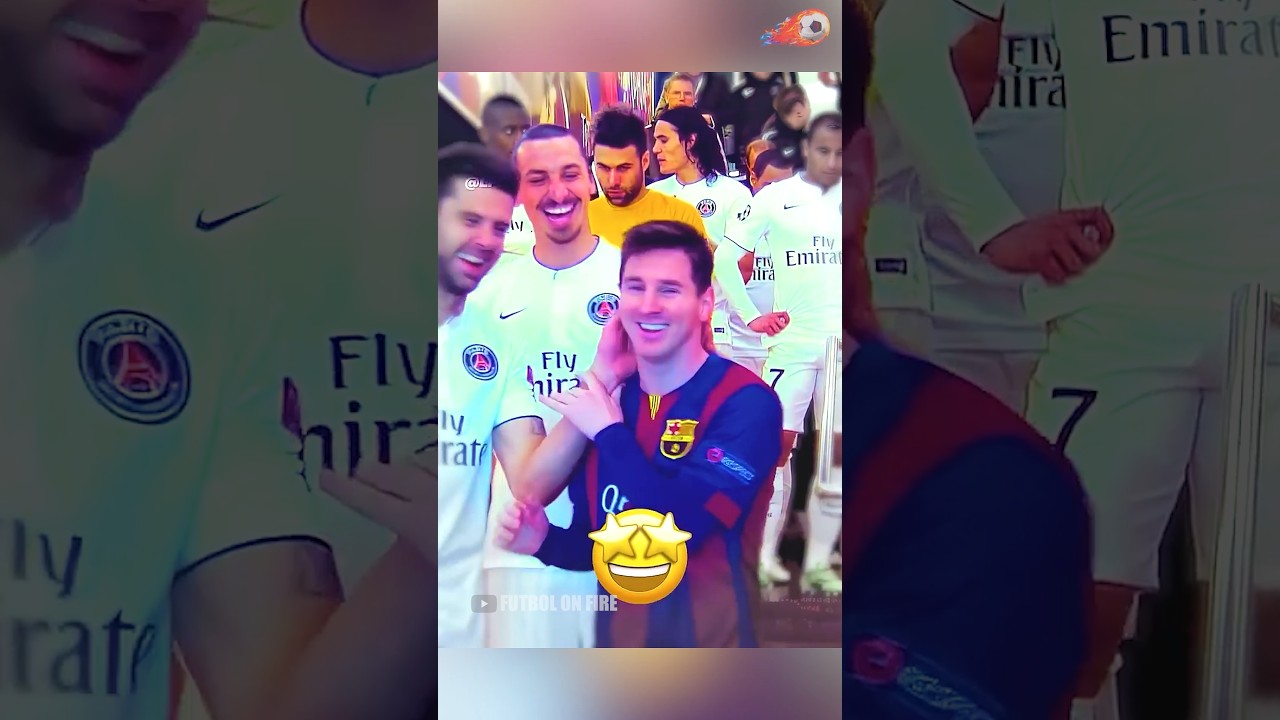 El respeto entre Lionel Messi y Zlatan Ibrahimovic #futbol #messi #ibrahimovic #shorts